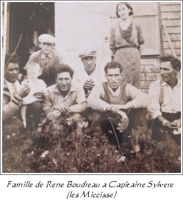 Famille de René Boudreau à Capitaine Sylvère (les Miccisse)